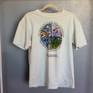 Colorful Nature Graphic Tee - Short Sleeve Tee Shirt